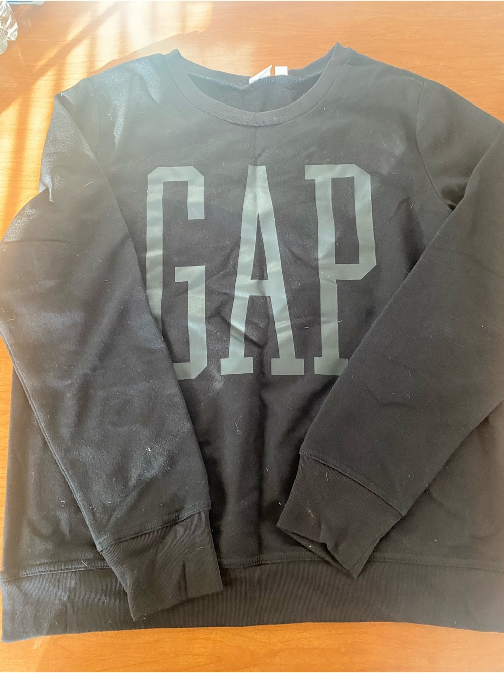 GAP Men’s Black Crewneck with Matte Logo